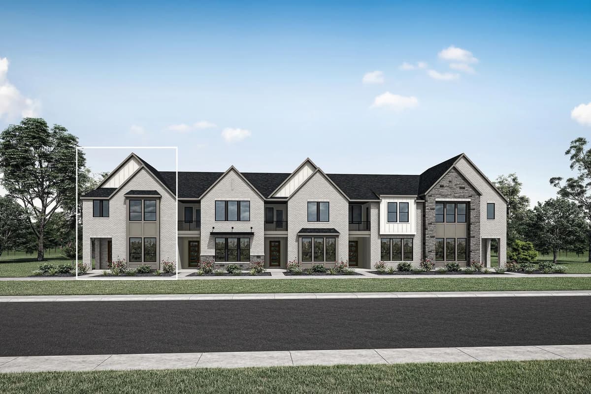 A new home in Mosaic Townhomes, Prosper, Texas